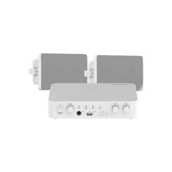 Kit Amplificador / 80W / 2 Zonas / Bluetooth USB RCA Micrófono / 100V