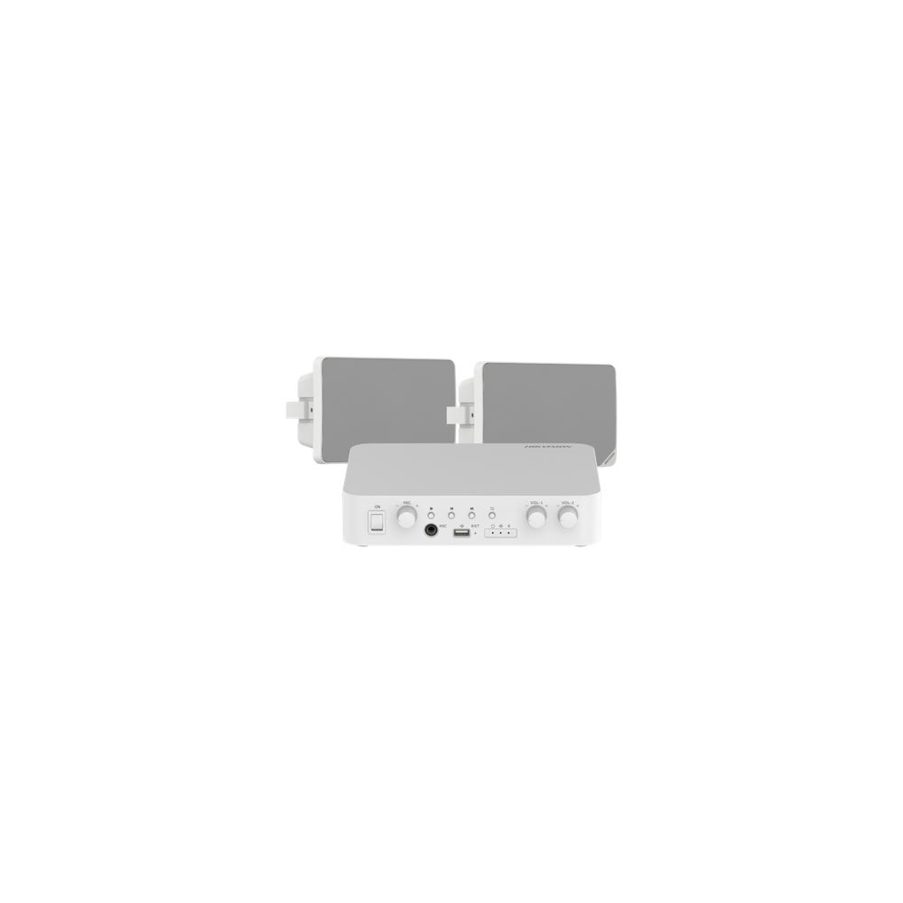 Kit Amplificador / 80W / 2 Zonas / Bluetooth USB RCA Micrófono / 100V