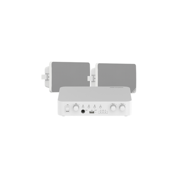 Kit Amplificador / 80W / 2 Zonas / Bluetooth USB RCA Micrófono / 100V