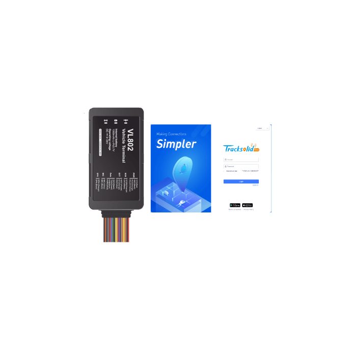 Rastreador GPS Vehicular 4G LTE / Corte Remoto de Motor / Botón de Eme