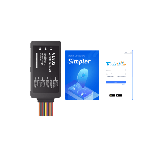 Rastreador GPS Vehicular 4G LTE / Corte Remoto de Motor / Botón de Eme