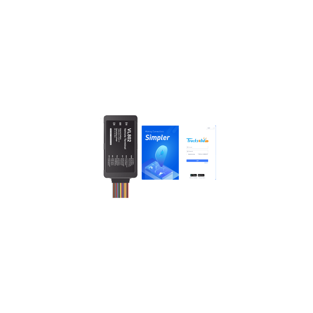 Rastreador GPS Vehicular 4G LTE / Corte Remoto de Motor / Botón de Eme