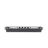 Organizador de Cables Horizontal de 1U para Rack de 19", Fabricado en
