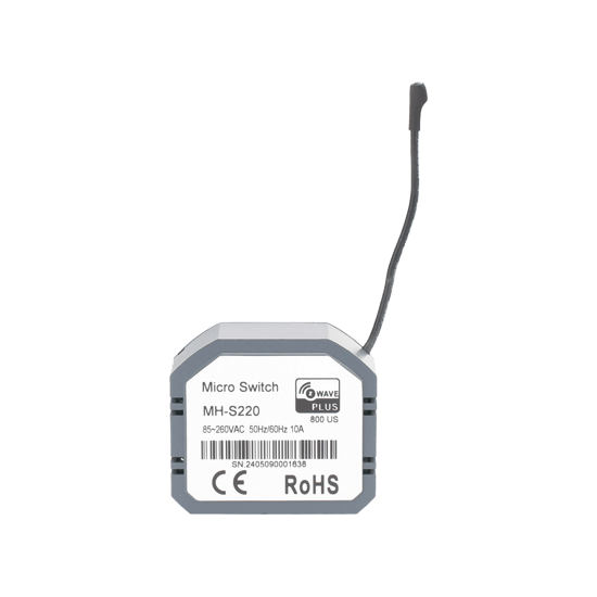 (ZWAVE) Micro modulo On/Off , para 1 circuito, doble control