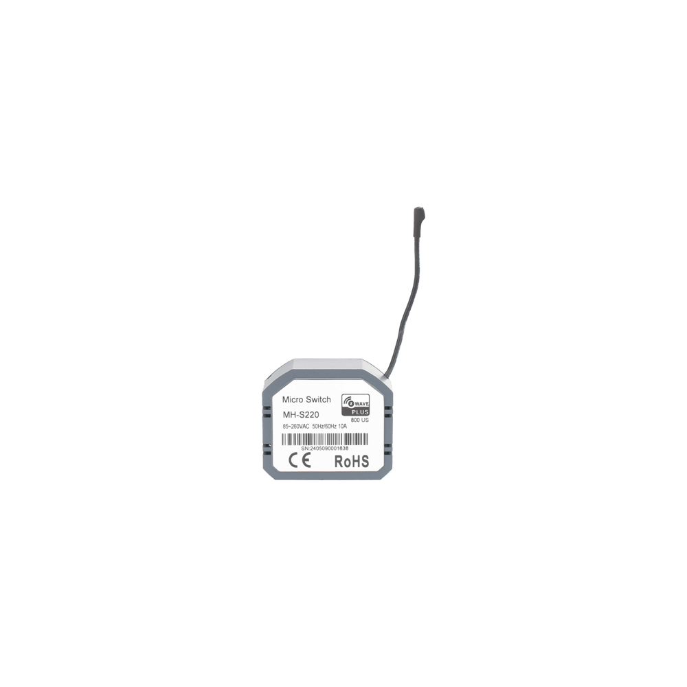 (ZWAVE) Micro modulo On/Off , para 1 circuito, doble control