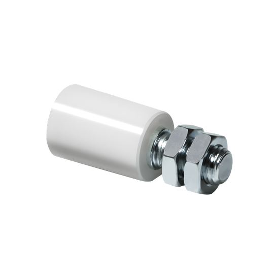 Rodillo de Nylon / Cuerpo Acero Galvanizado / Ø25 mm / 0.13 kg / M14 /