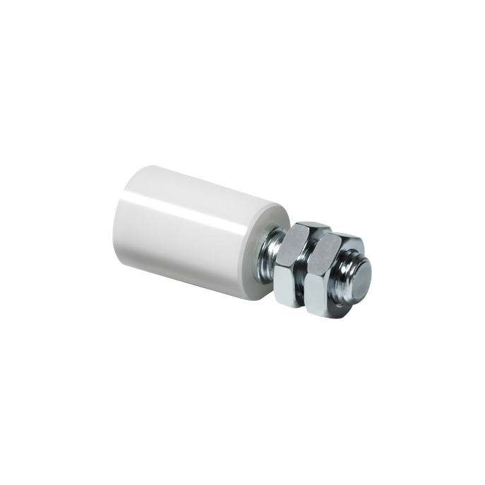 Rodillo de Nylon / Diámetro 39 mm / Cuerpo de Acero Galvanizado / Par