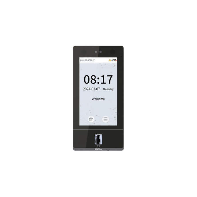Terminal Biométrica Facial / Pantalla Táctil 7" / 50,000 Usuarios / 10