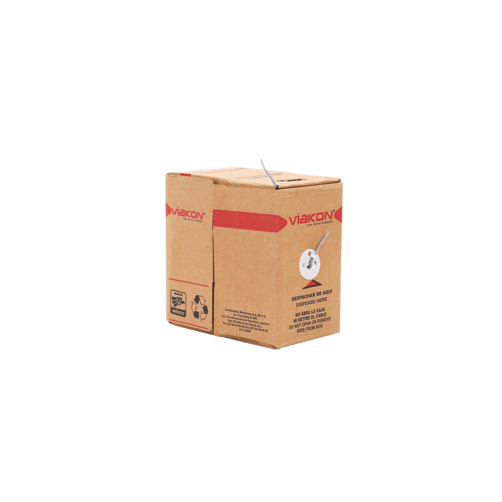 Bobina de 305 m (1000 ft) / Cable de Cobre / 4 x 18 AWG / Tipo Alarmas