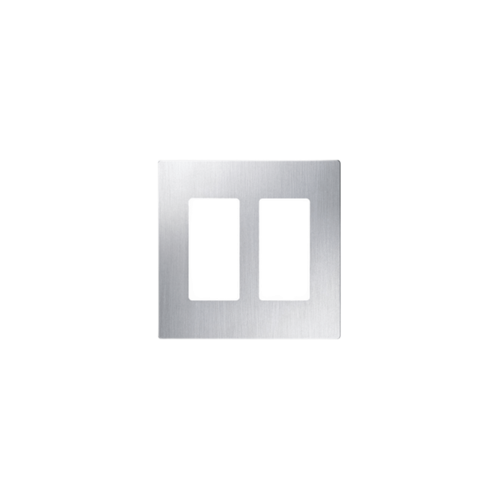 Tapa Color tipo metálico Satin para interruptor o dimmer Lutron, 2 gan