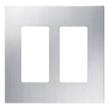 Tapa Color tipo metálico Satin para interruptor o dimmer Lutron, 2 gan