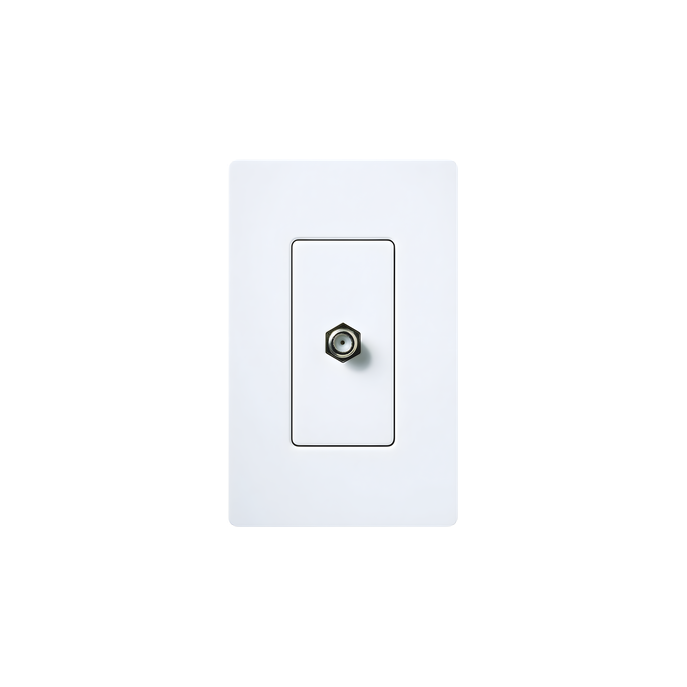 Toma de Pared Coaxial / Conector Tipo F / 75 Ohm / Estilo Designer / B