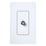 Toma de Pared Coaxial / Conector Tipo F / 75 Ohm / Estilo Designer / B