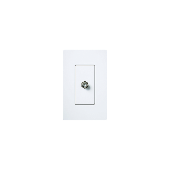 Toma de Pared Coaxial / Conector Tipo F / 75 Ohm / Estilo Designer / B