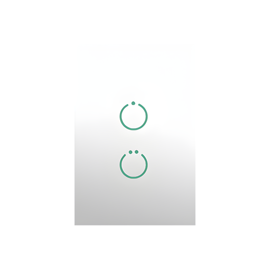 (ZWAVE) Interruptor On/Off panel táctil touch inalámbrico Zwave Plus 2