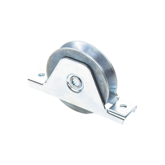 Rueda para Puerta Corrediza / 10 cm / Carga 380 kg / Canal Tipo V / Ac