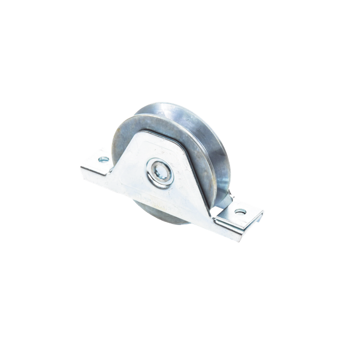 Rueda para Puerta Corrediza / 10 cm / Carga 380 kg / Canal Tipo V / Ac