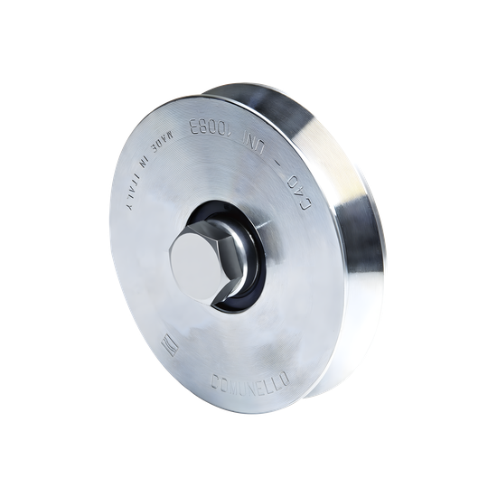Rueda para Puerta Corrediza / 10 cm de Diámetro / Carga 220 kg / Guía