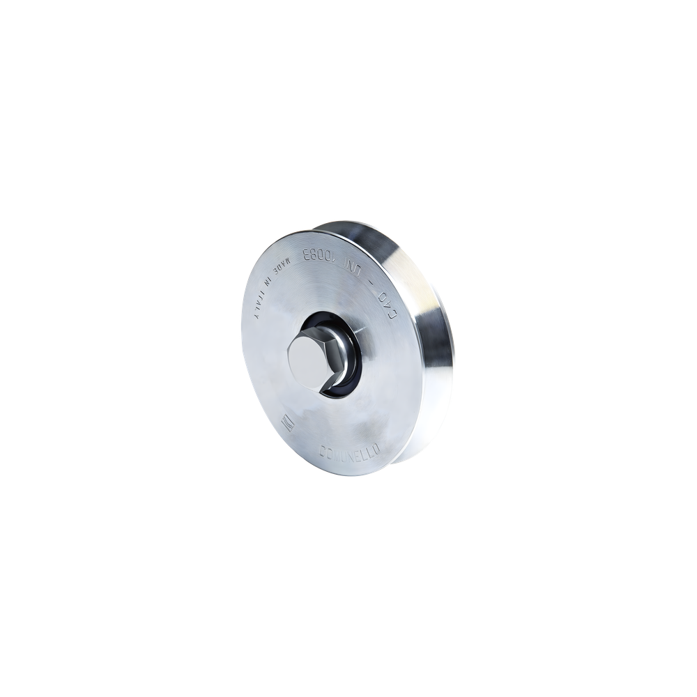 Rueda para Puerta Corrediza / 10 cm de Diámetro / Carga 220 kg / Guía
