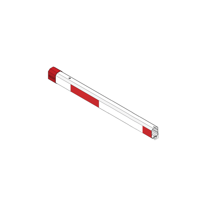 Brazo Octagonal para Barrera Vehicular / Aluminio 4.26 m (14 ft) / Ref