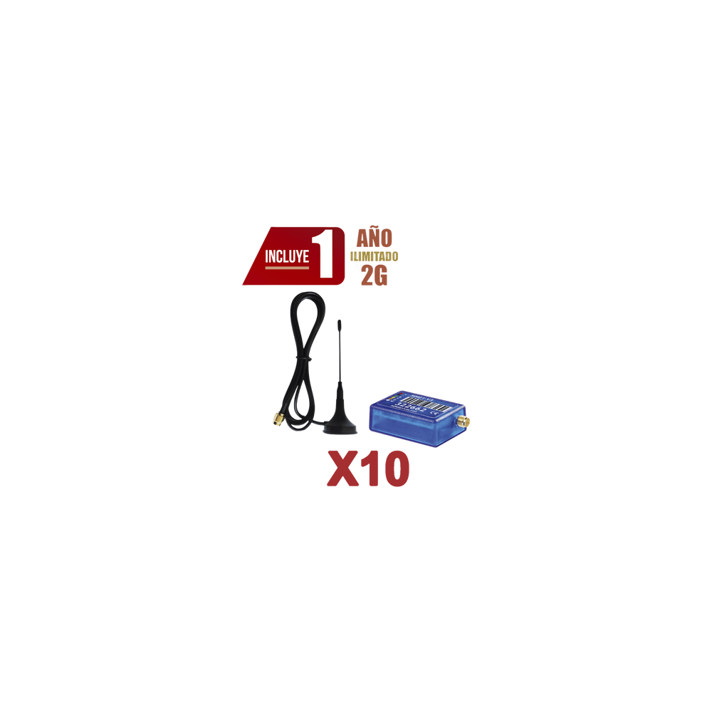 Comunicador de Alarma / 2G / 10 Unidades / App Remota / 100 Usuarios /