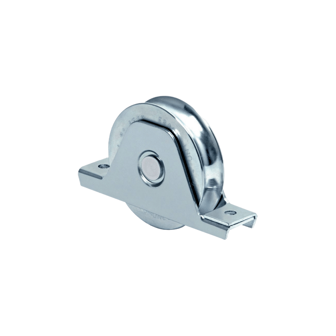 Rueda para Puerta Corrediza / Diámetro 12 cm / Carga 400 kg / Acero Ga