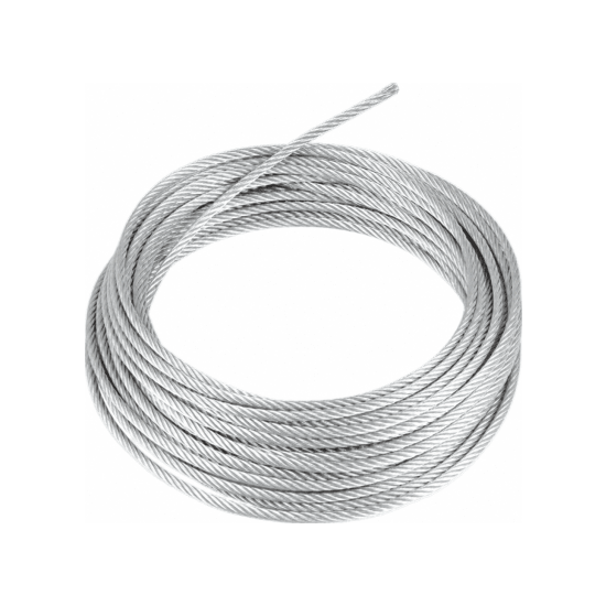 Cable de Retenida de Alta Resistencia / 7 Hilos Trenzados / 3/16 Pulga