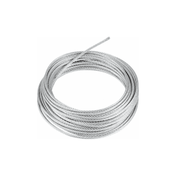 Cable de Retenida de Alta Resistencia / 7 Hilos Trenzados / 3/16 Pulga