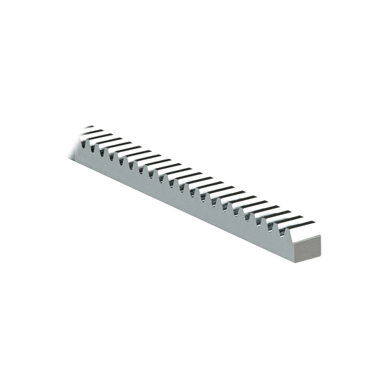 Cremallera Cuadrada / 22 x 22 mm / Módulo 6 / 3000 kgf / Acero Galvani