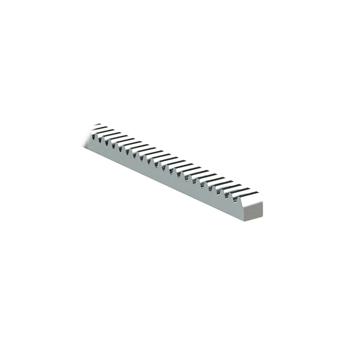 Cremallera Cuadrada / 22 x 22 mm / Módulo 6 / 3000 kgf / Acero Galvani