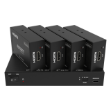 Splitter Extensor 1x4 | 4K@60Hz a 60m | 4K@30Hz a 70m | Cable Cat6 | E