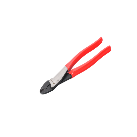 Pinza de 9.5" para cortar y crimpar ( ponchar ) terminales Aislados y