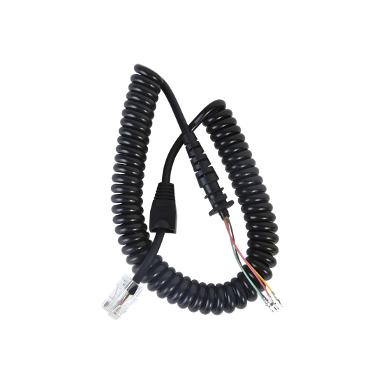 Cable de Micrófono Espiral / Conector 8P8C6 / Longitud 280 mm / Diámet