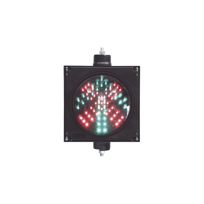 Semáforo LED / Diámetro 20 cm / 81 LEDs / IP65 / 110 VCA / 6 W / Inten