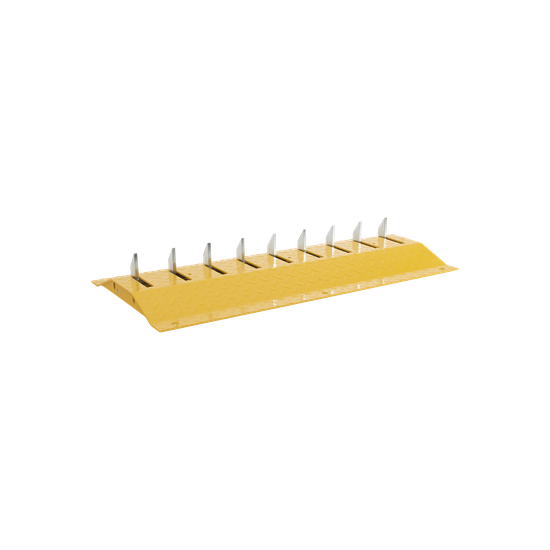 Sección de Picos Poncha-Llantas / 1 Metro (3.28 ft) / Acero Amarillo /