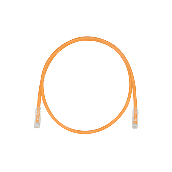 Cable de Parcheo TX6, UTP Cat6, Diámetro Reducido (28AWG), Color Naran