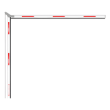 Brazo Articulado 4 mts (2+2) para Barreras Hikvision Serie DSTMG520 /