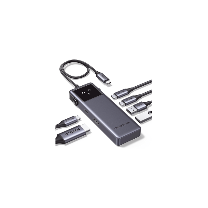 HUB USB-C Uno USB-C To HDMI+2*USB 3.2 A+2*USB 3.2 C+PD Power Converter