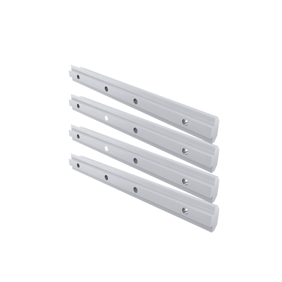 Barras de extensión de riel de aluminio