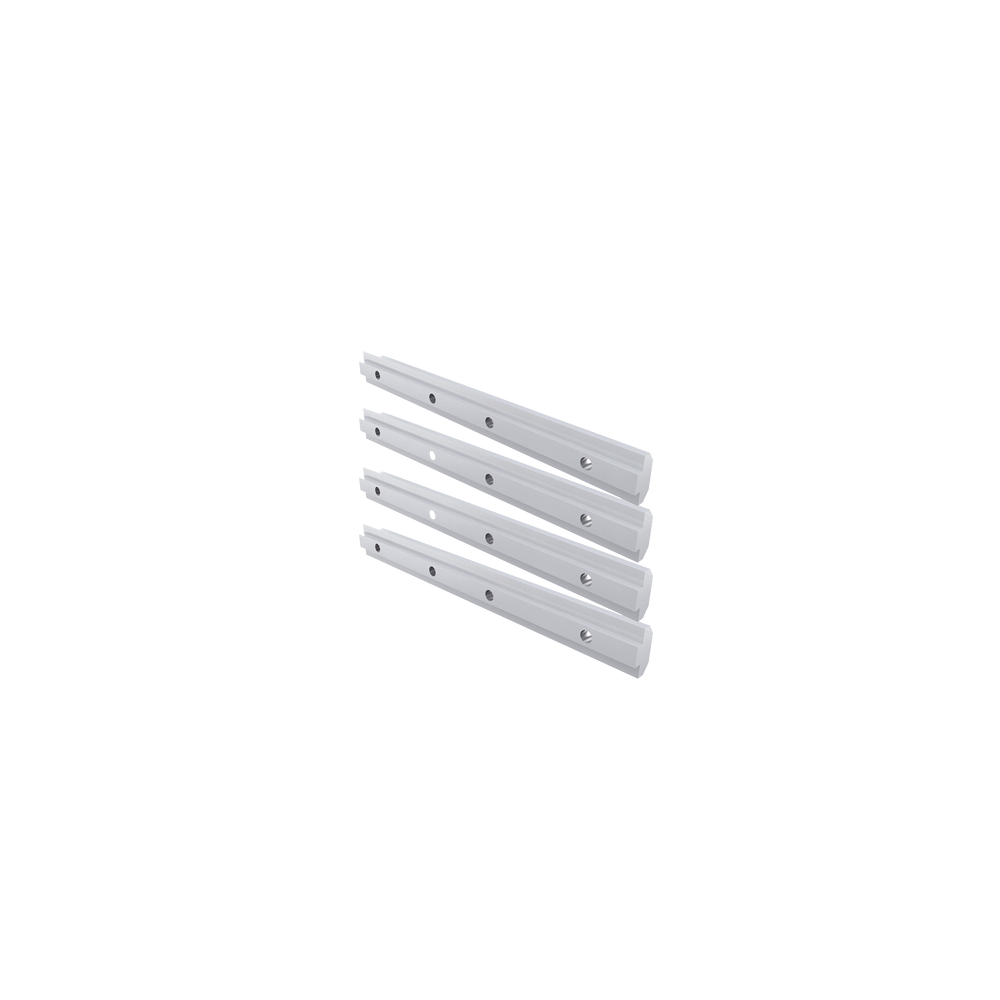 Barras de extensión de riel de aluminio