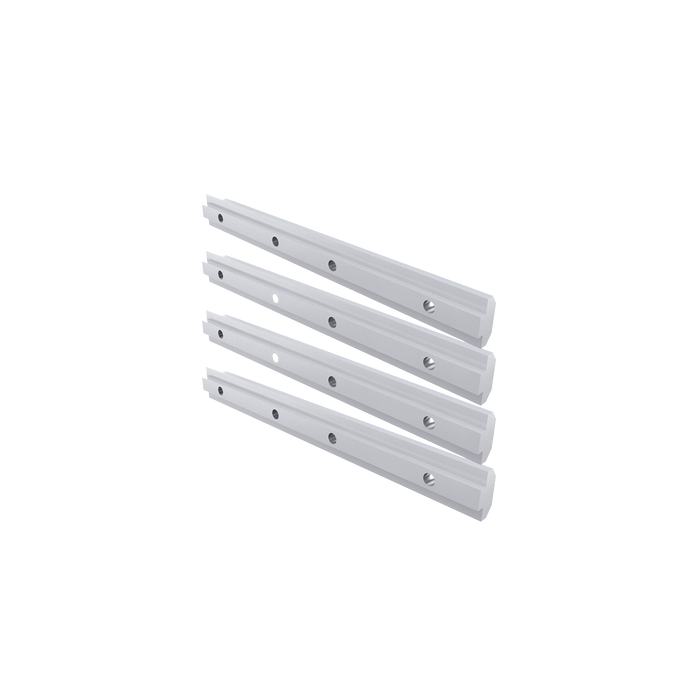 Barras de extensión de riel de aluminio