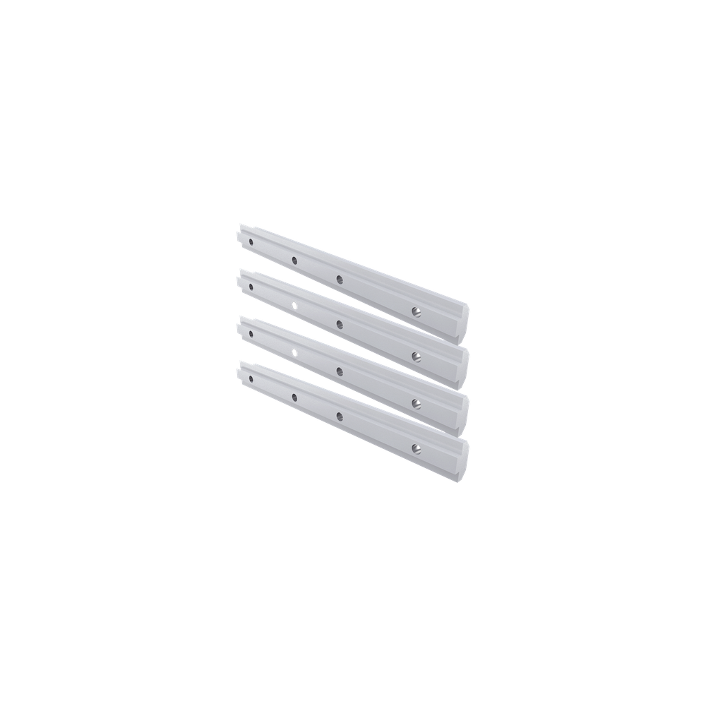 Barras de extensión de riel de aluminio