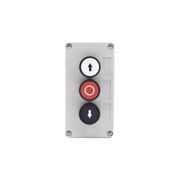Botonera de control triple / IP40 / -20 a 50 °C / ≤24 VCC / 67 x 133 x