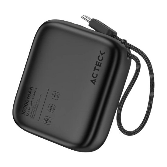 POWERBANK ACTECK(AC-945615)ENERGON GO PLUG PRO PG60,10,000MAH,USB-C CA