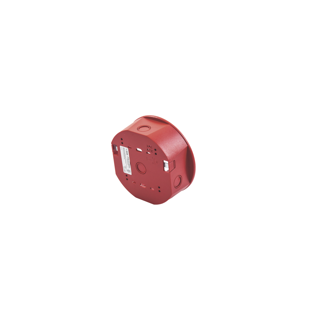 Caja de Montaje en Techo / Para Sirena / Color Rojo / Diseño Compacto