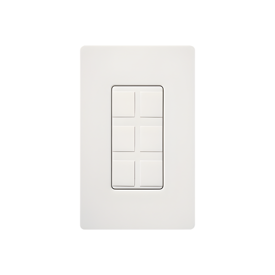 Caja de pared para contactos varios, 6 mini espacios.