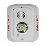Sirena con Lámpara LED Estroboscópica / a 2 Hilos / Montaje en Pared /