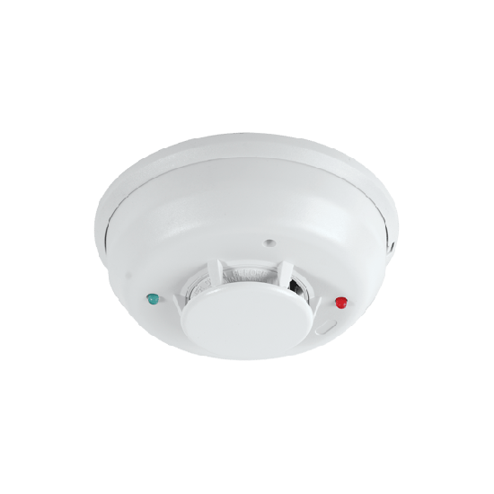Detector Fotoeléctrico de Humo de 2 Hilos con Relevador y Sensor de Te