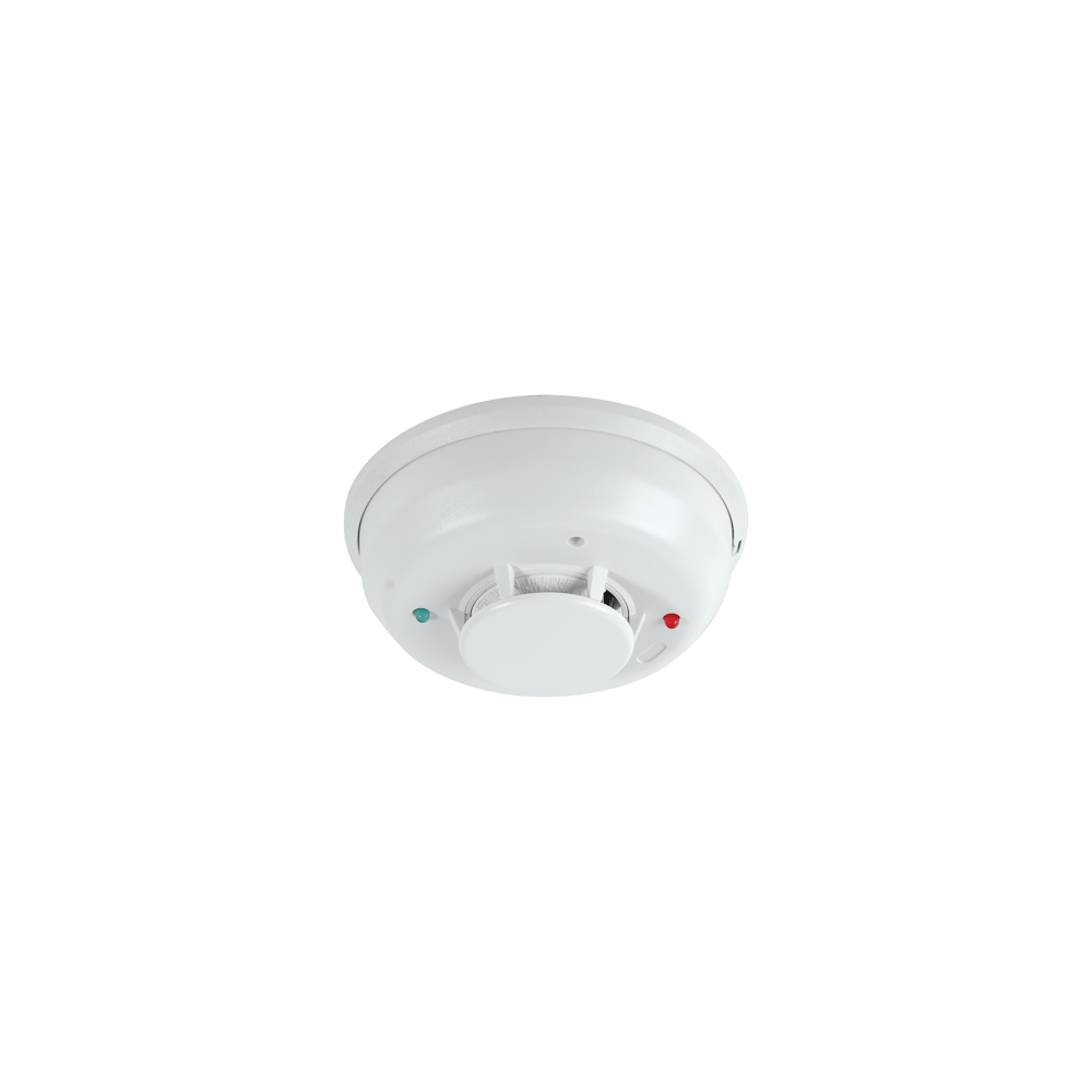 Detector Fotoeléctrico de Humo de 2 Hilos con Relevador y Sensor de Te