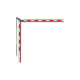 Brazo Articulado 3 mts (1.5+1.5) con Iluminación para Barreras Hikvisi